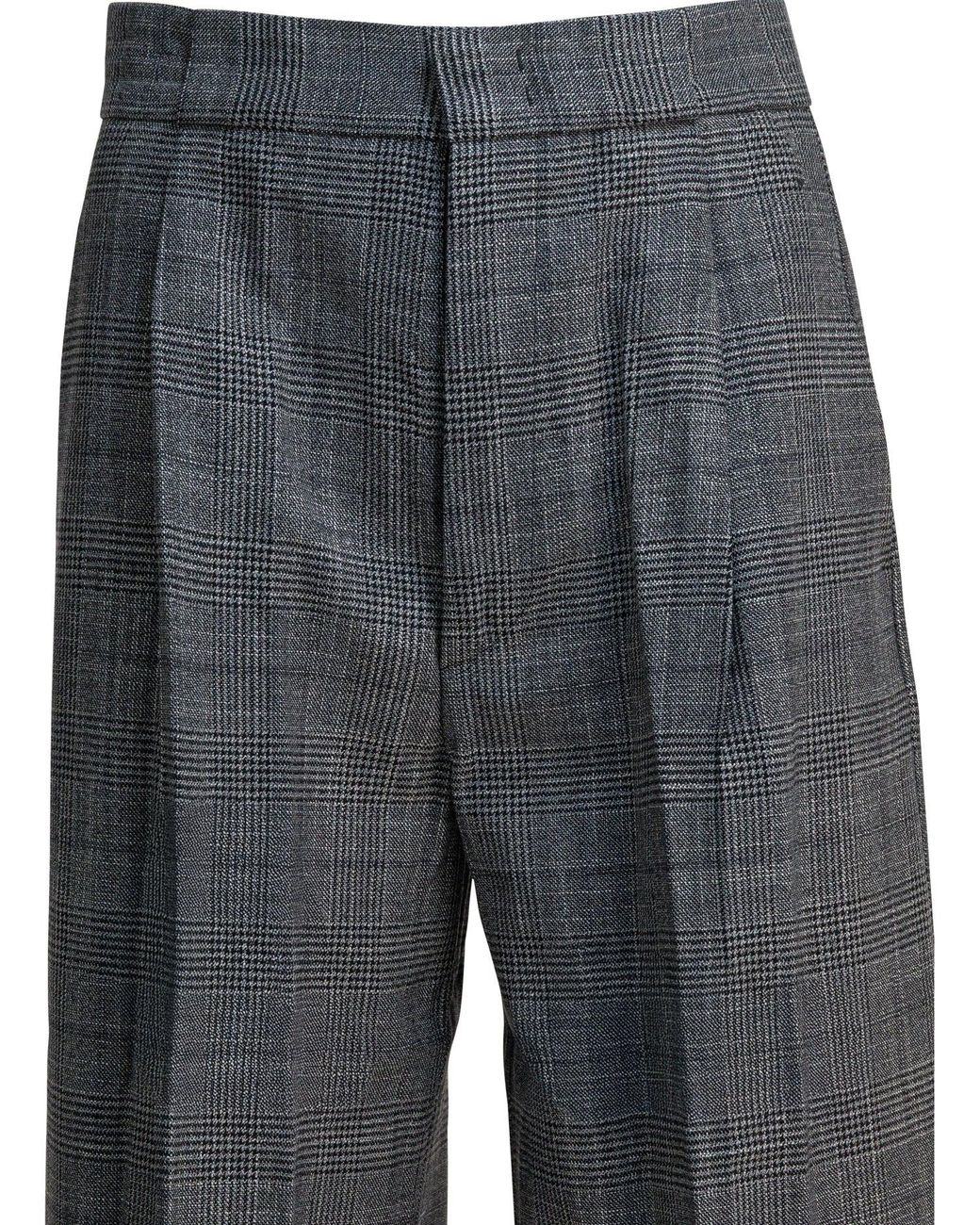 Sa Su Phi Gray Wool Silk Trousers