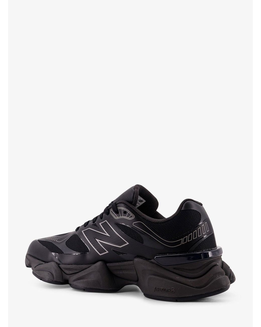 New Balance Black 740 Mesh Sneakers With Logo On The Side for men
