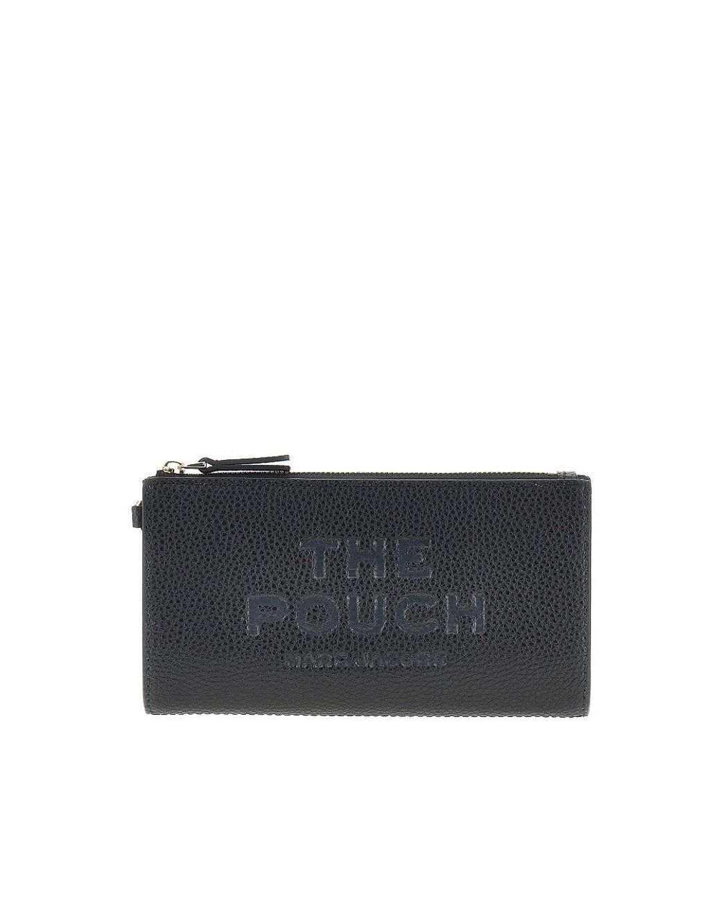 Marc Jacobs Black Grained Leather Pouch