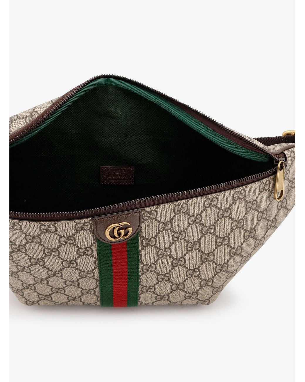 Gucci Gray Ophidia Gg Coated Canvas Belt Bag for men