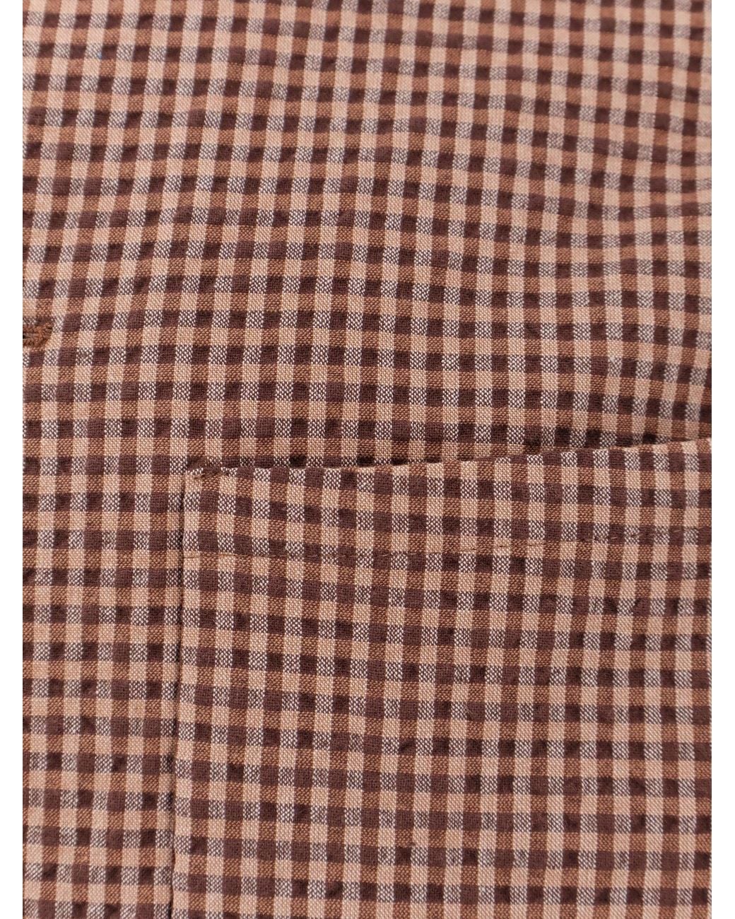 Hevò Brown Cotton Blend Shirt/Jacket for men