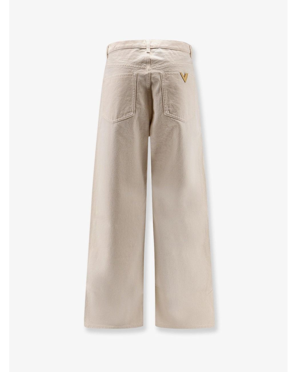 Valentino Natural Five Pockets Cotton Trousers for men