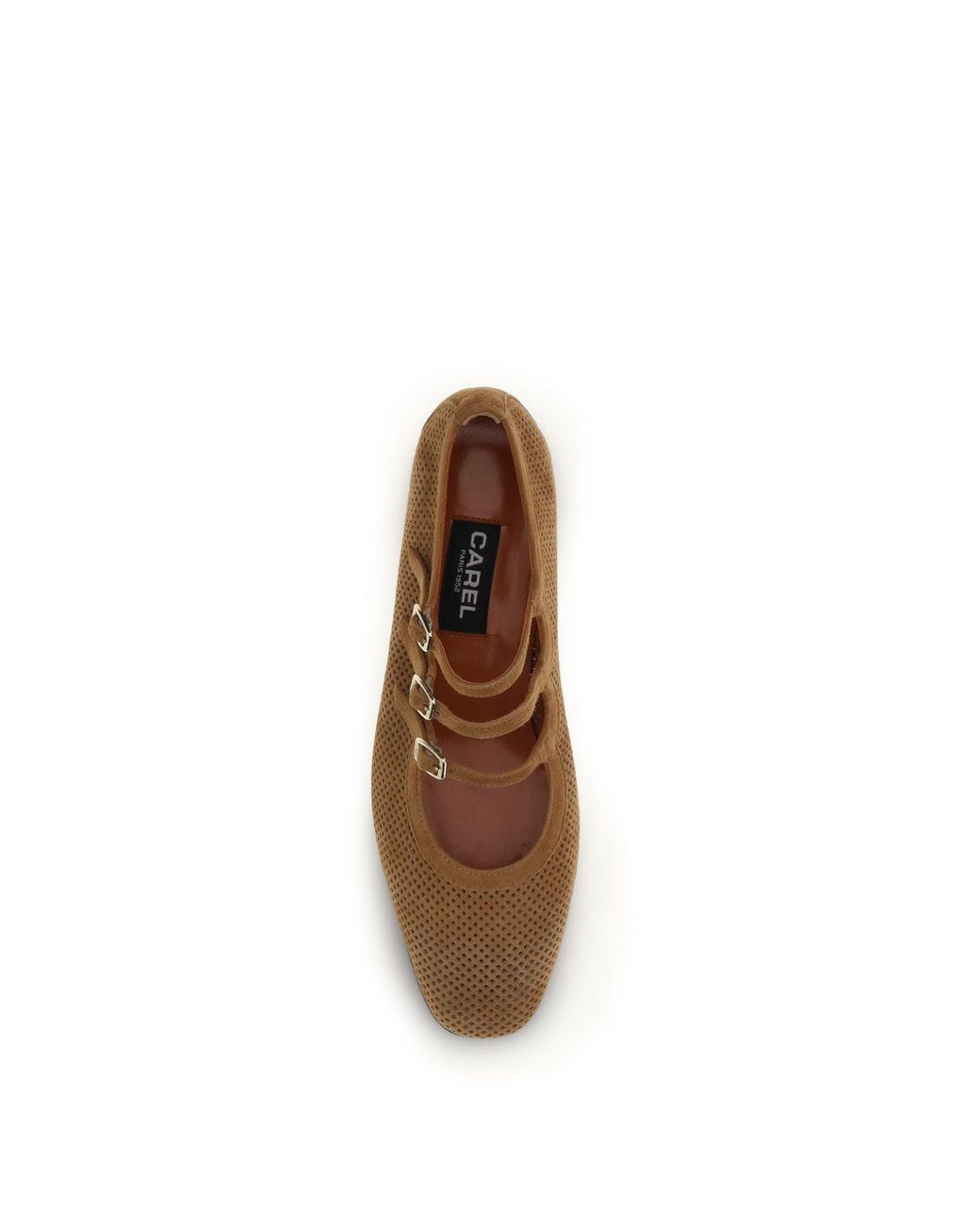 CAREL PARIS Brown Ballerinas Ariana Suede