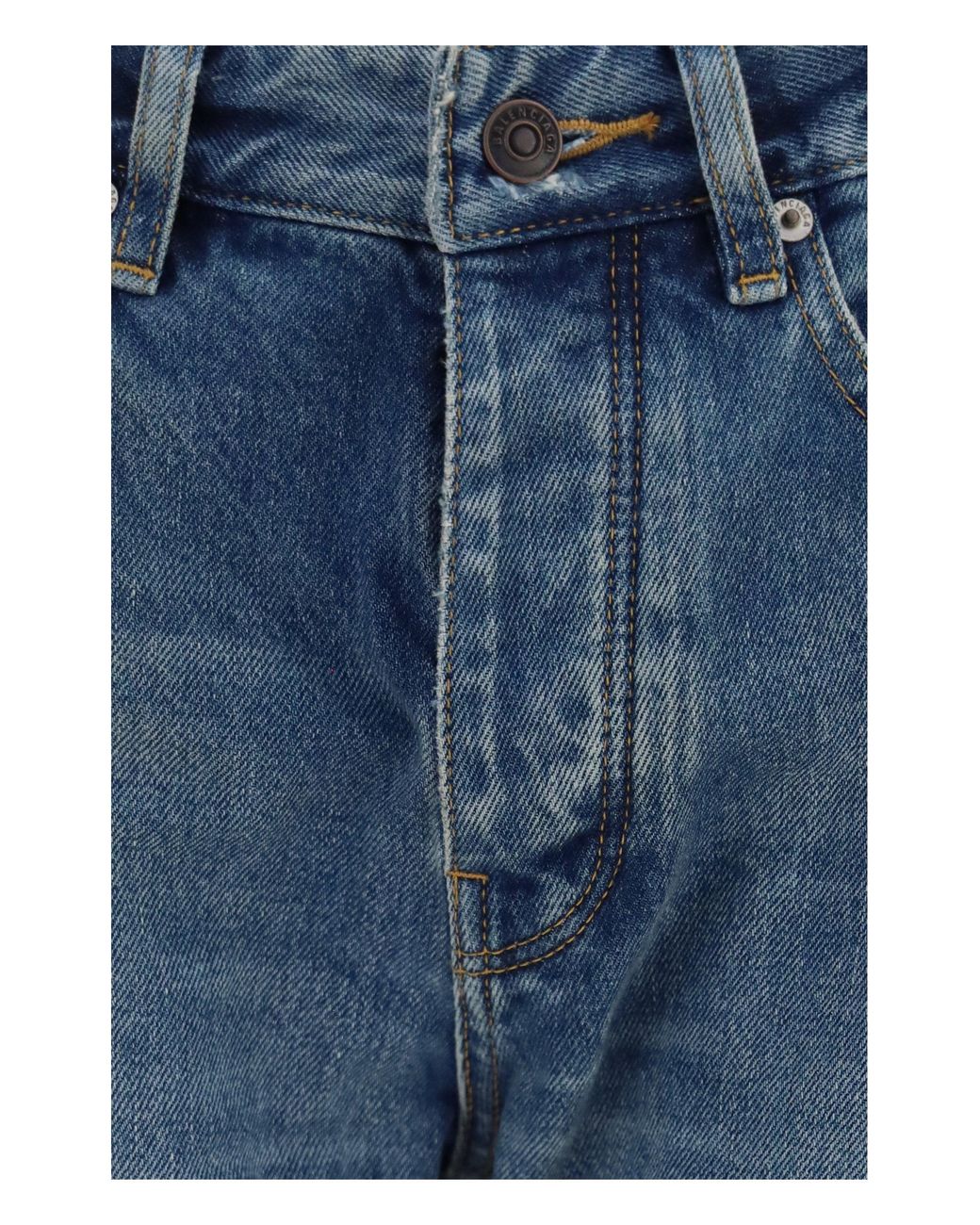 Balenciaga Blue Straight-Leg Denim Jeans