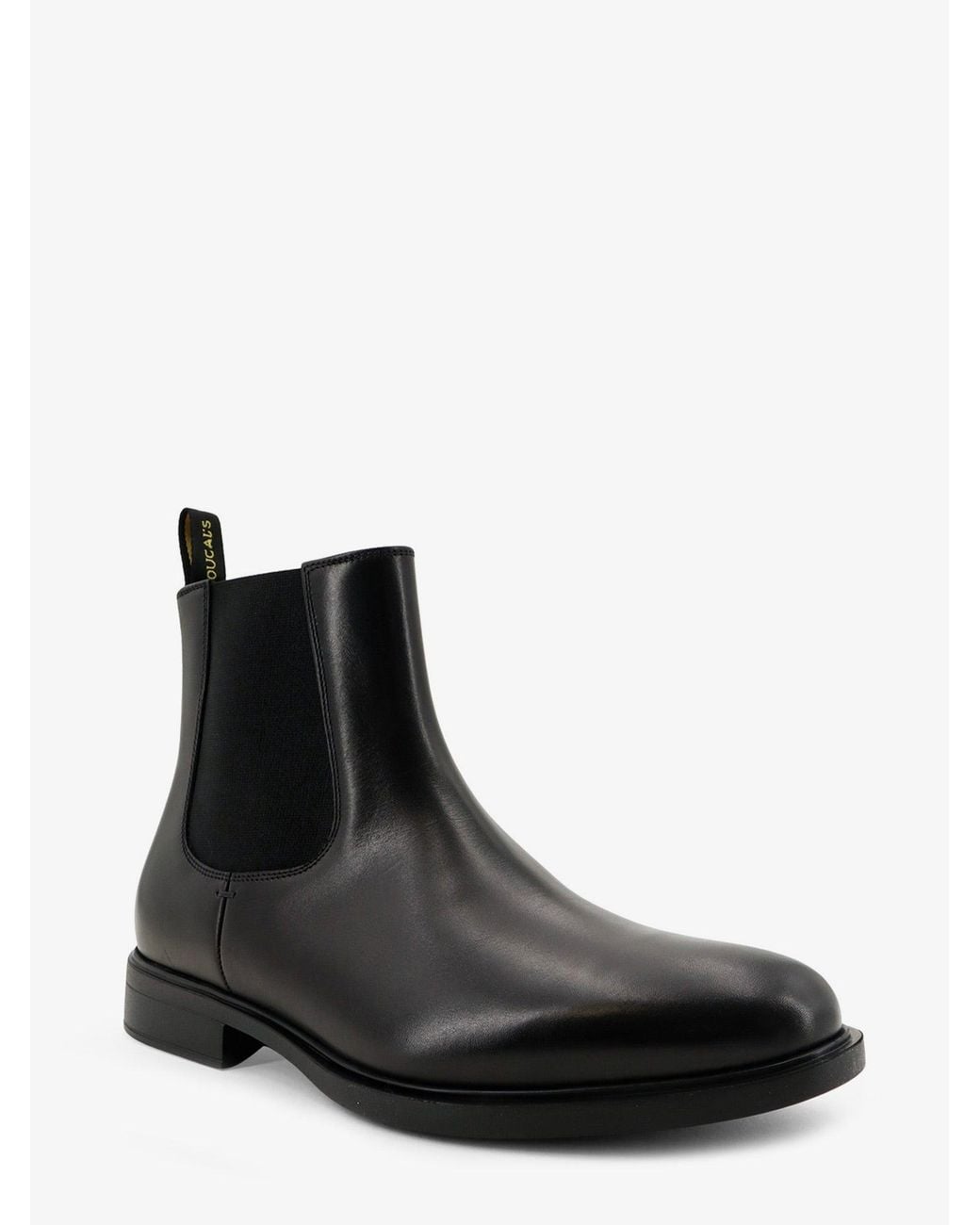 Doucal's Black Leather Boots for men