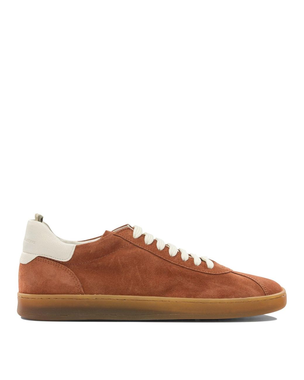 Officine Creative Brown Leather Rubber Sneakers for men