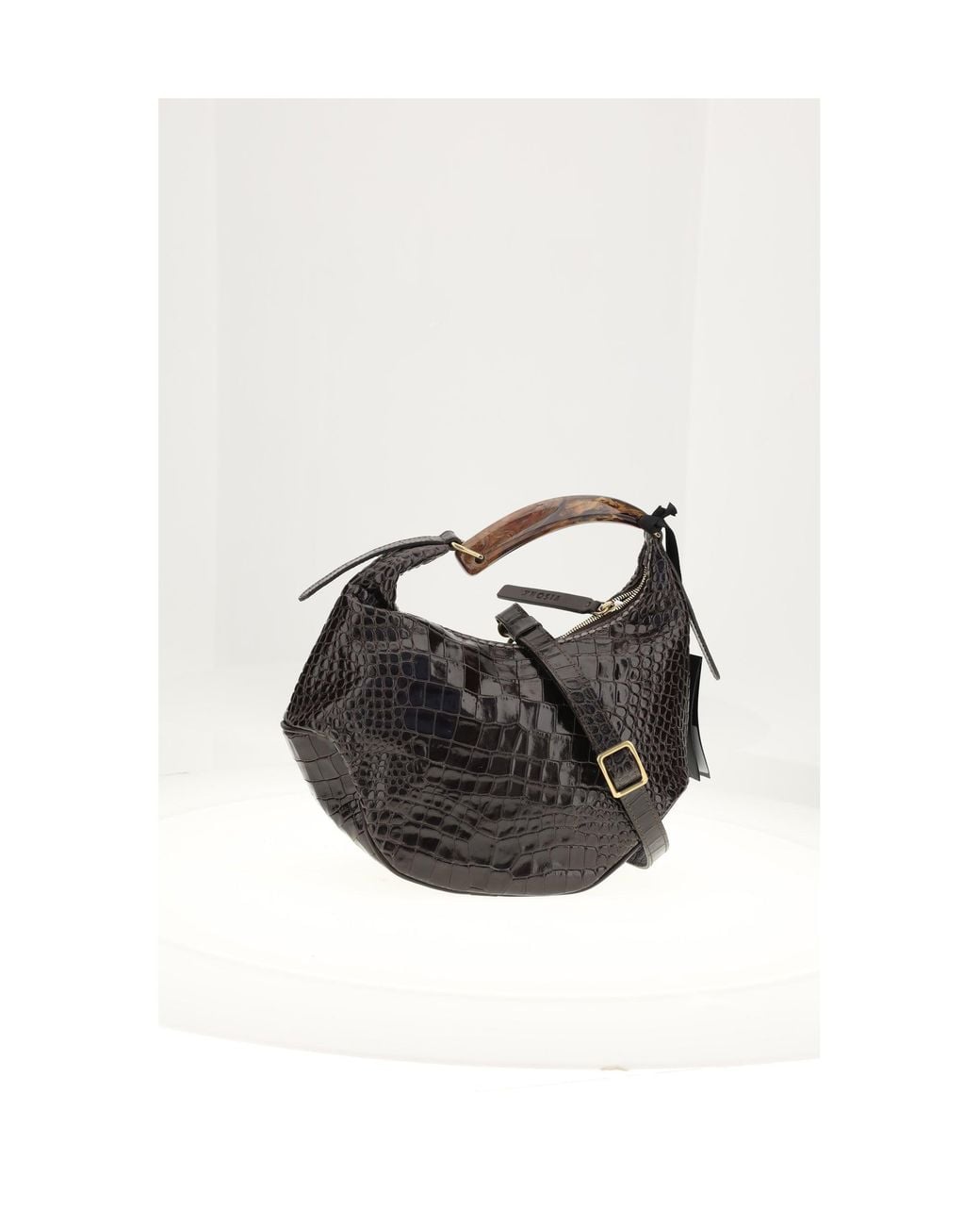 VISONA White Bengala Shoulder Bag T.Moro