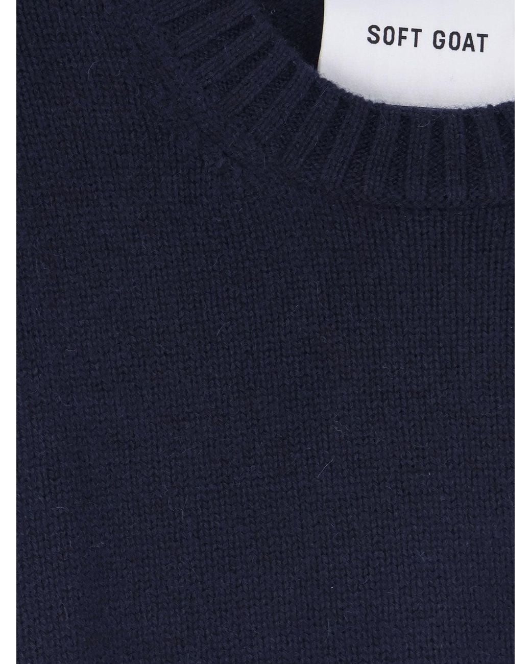 Soft Goat Blue Cashmere Sweater for men