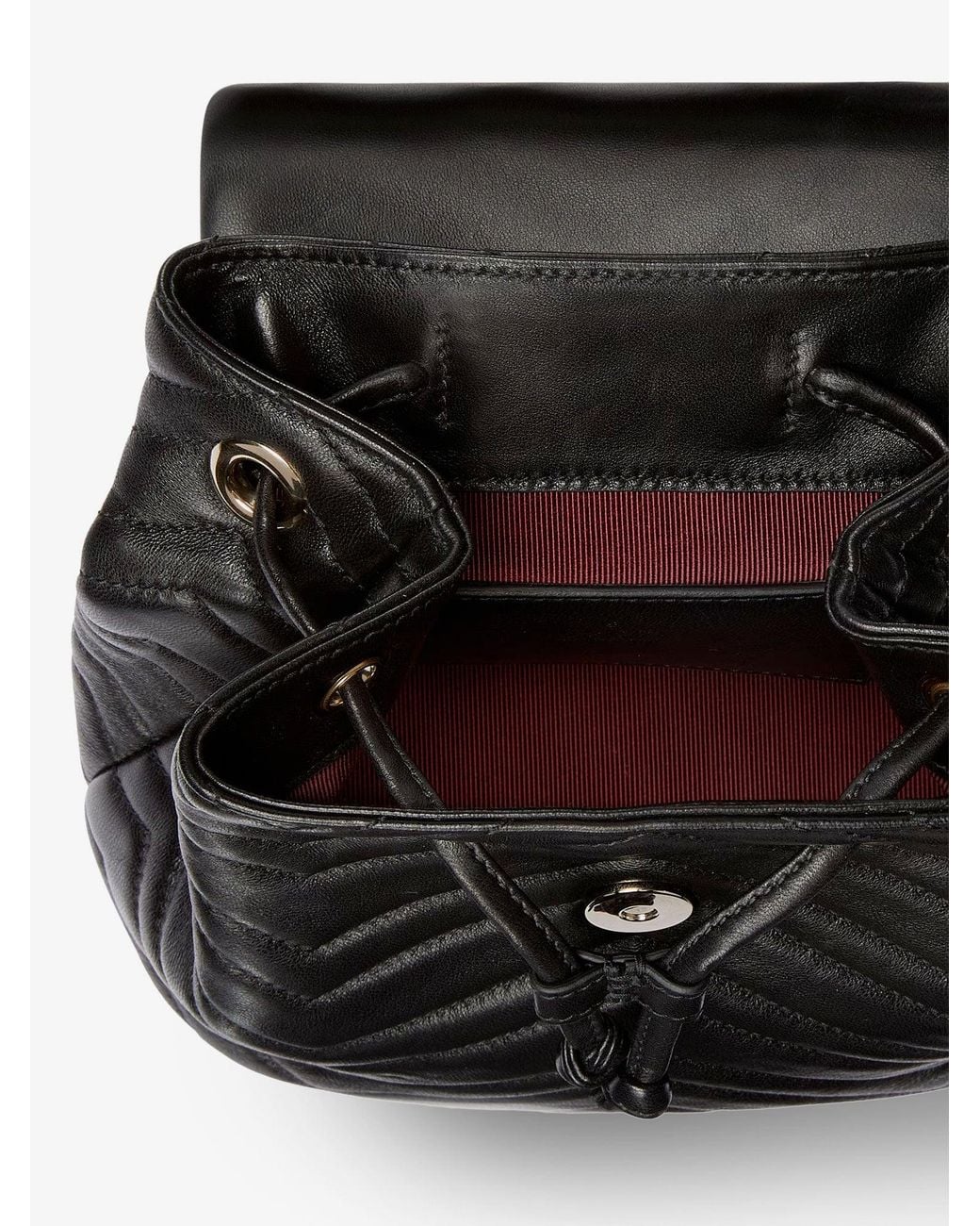 Gucci Black Gg Marmont Mini Leather Backpack