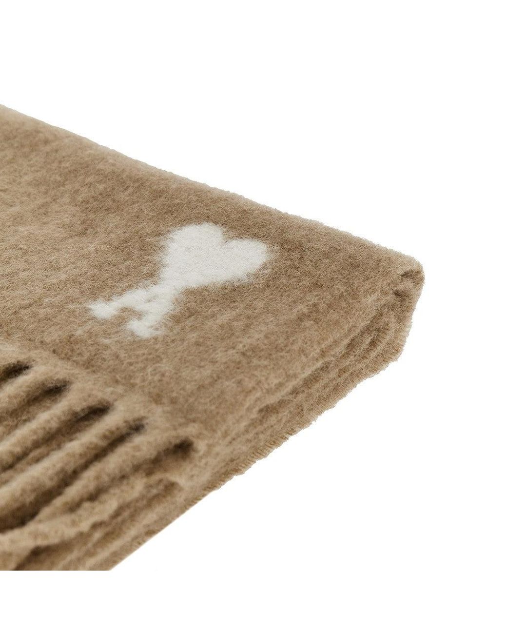 World Class Fashion Natural Ami 'Ami De Coeur' Alpaca-Blend Scarf for men
