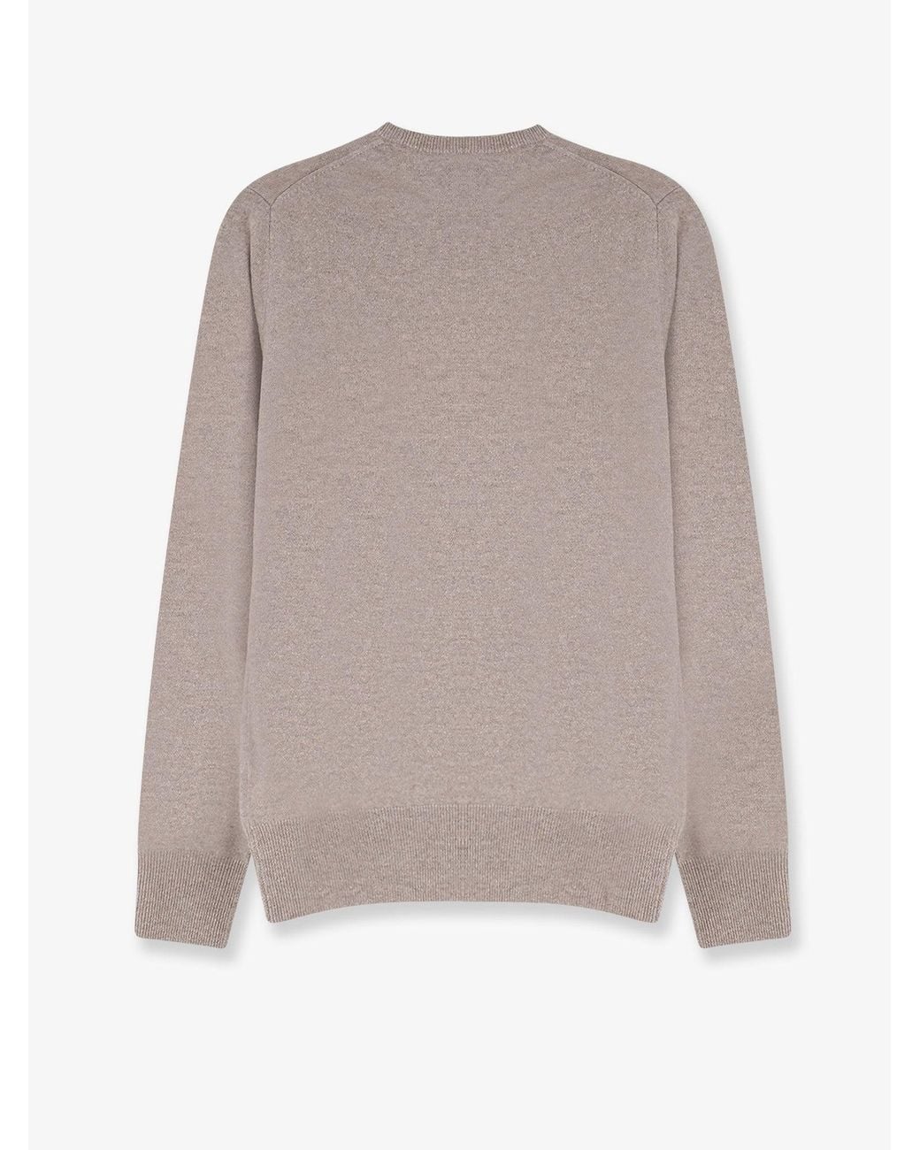 Soft Goat White Cashmere Sweater for men