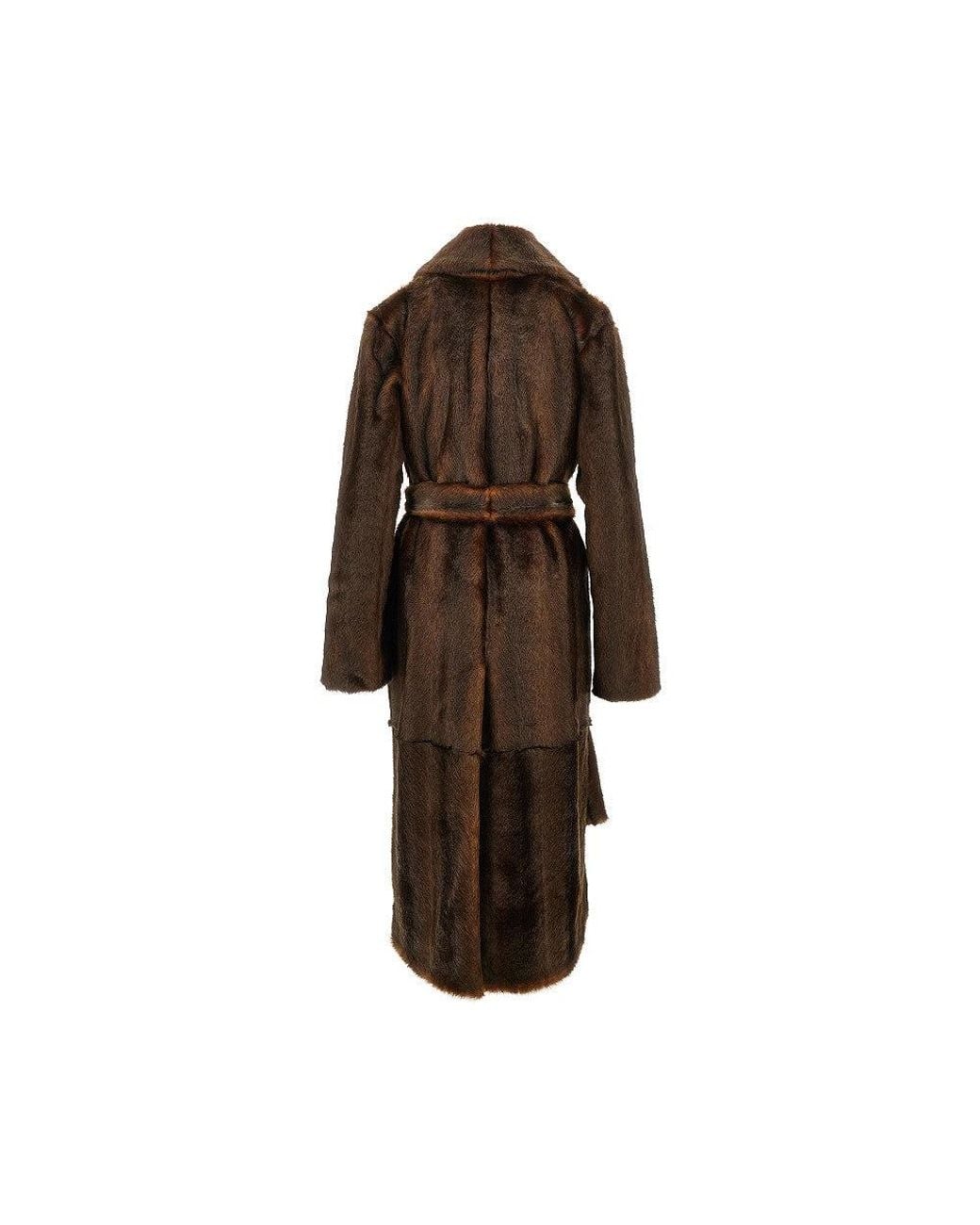 BB COUTURE Brown 'Beth' Faux Fur Coat