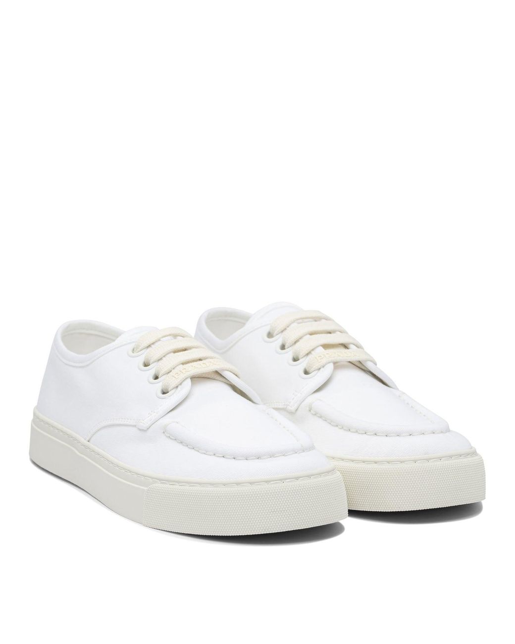 Prada White Leather Sneakers for men