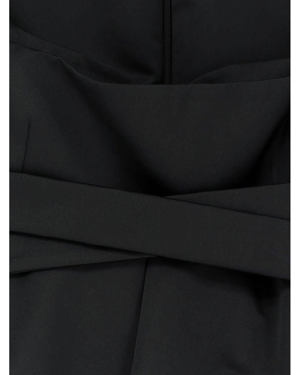 McQueen Black Dresses Poliestere