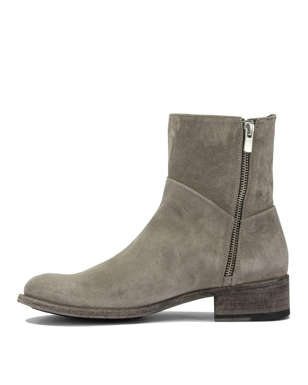 Officine Creative Brown "Lison 066" Zippered Ankle Boots