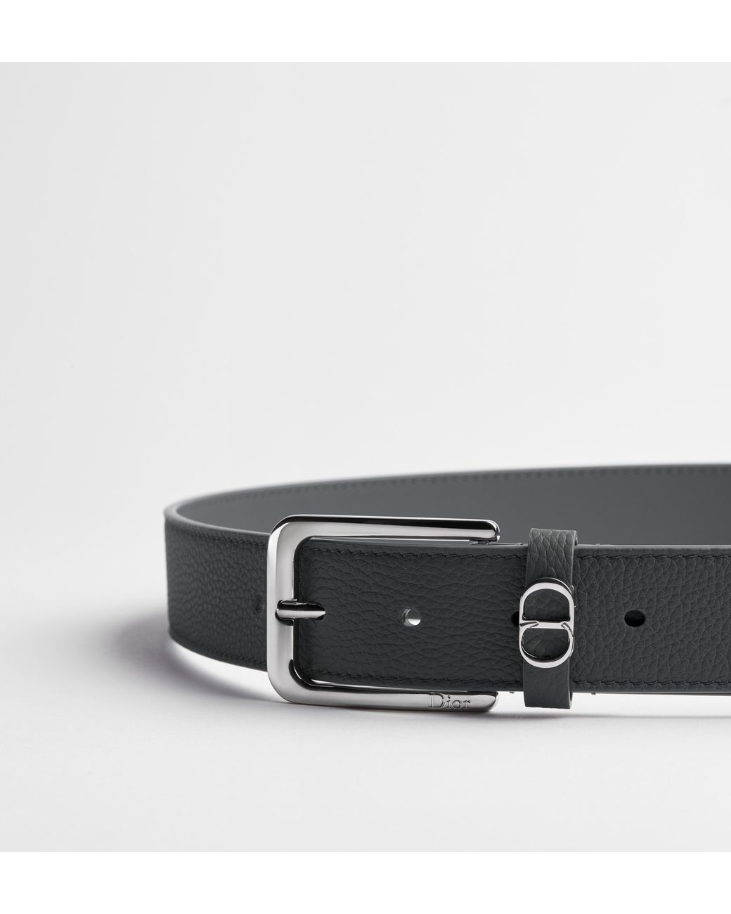 Dior Black "Cd Icon" Leather Belt for men
