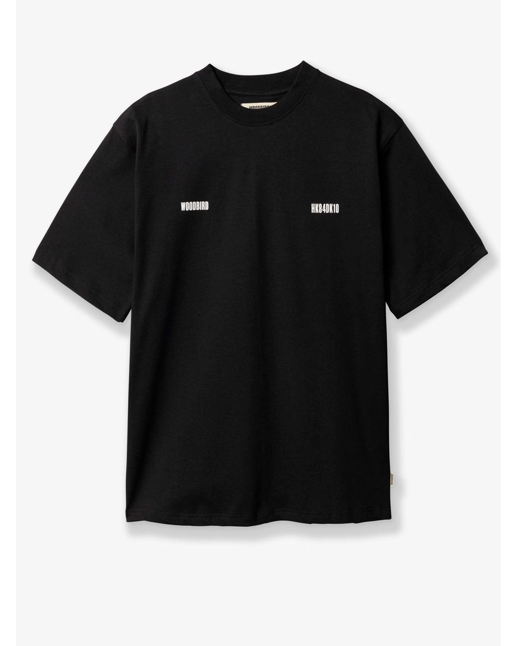 Woodbird Black T-Shirt Wbbaine Zilla for men