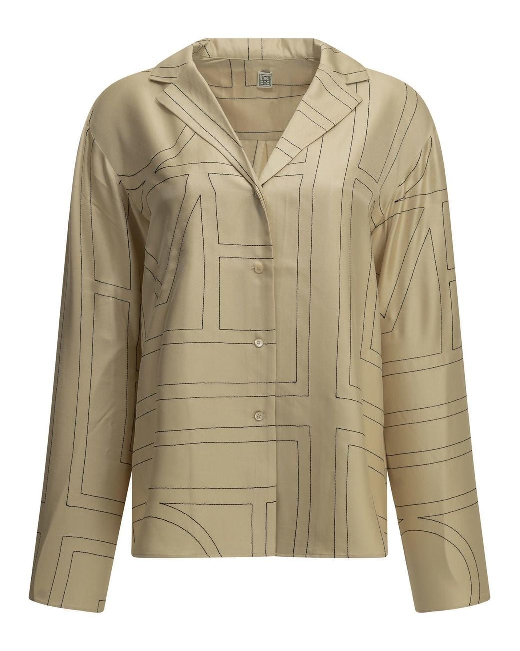 Totême Green "Monogram" Casual Shirt
