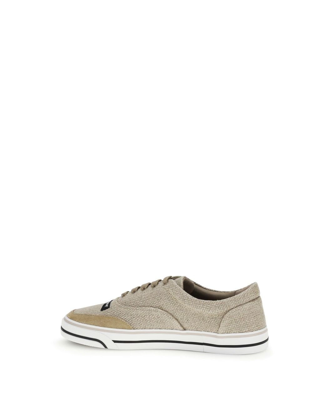 Dolce & Gabbana White Dg Sailing Linen Sneakers for men