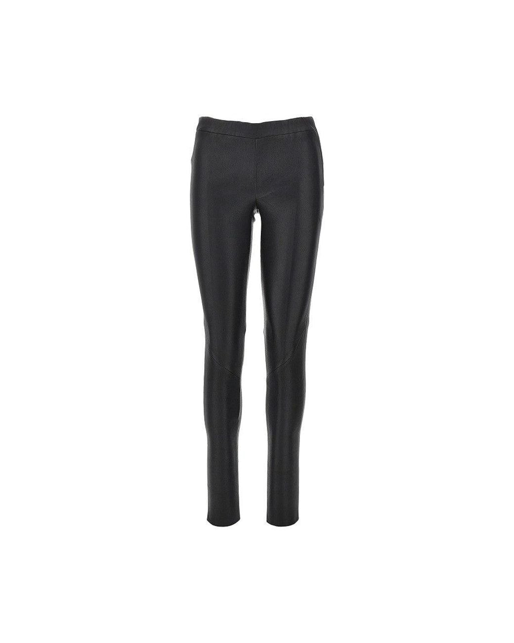 Arma Black Roche Stretch Leather Leggings