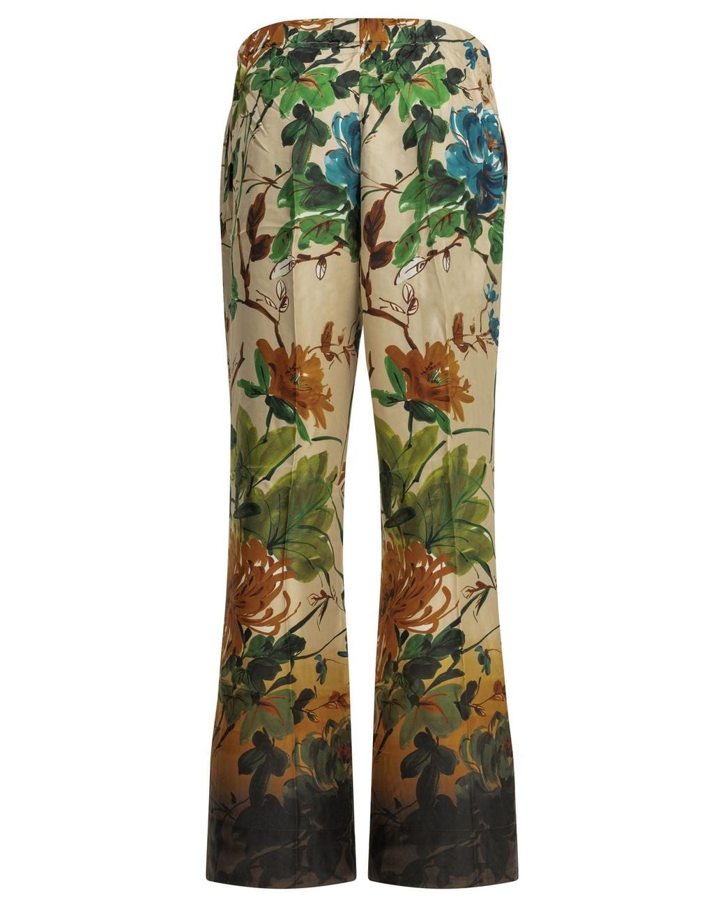 Samantha Sung Green Silk Trousers