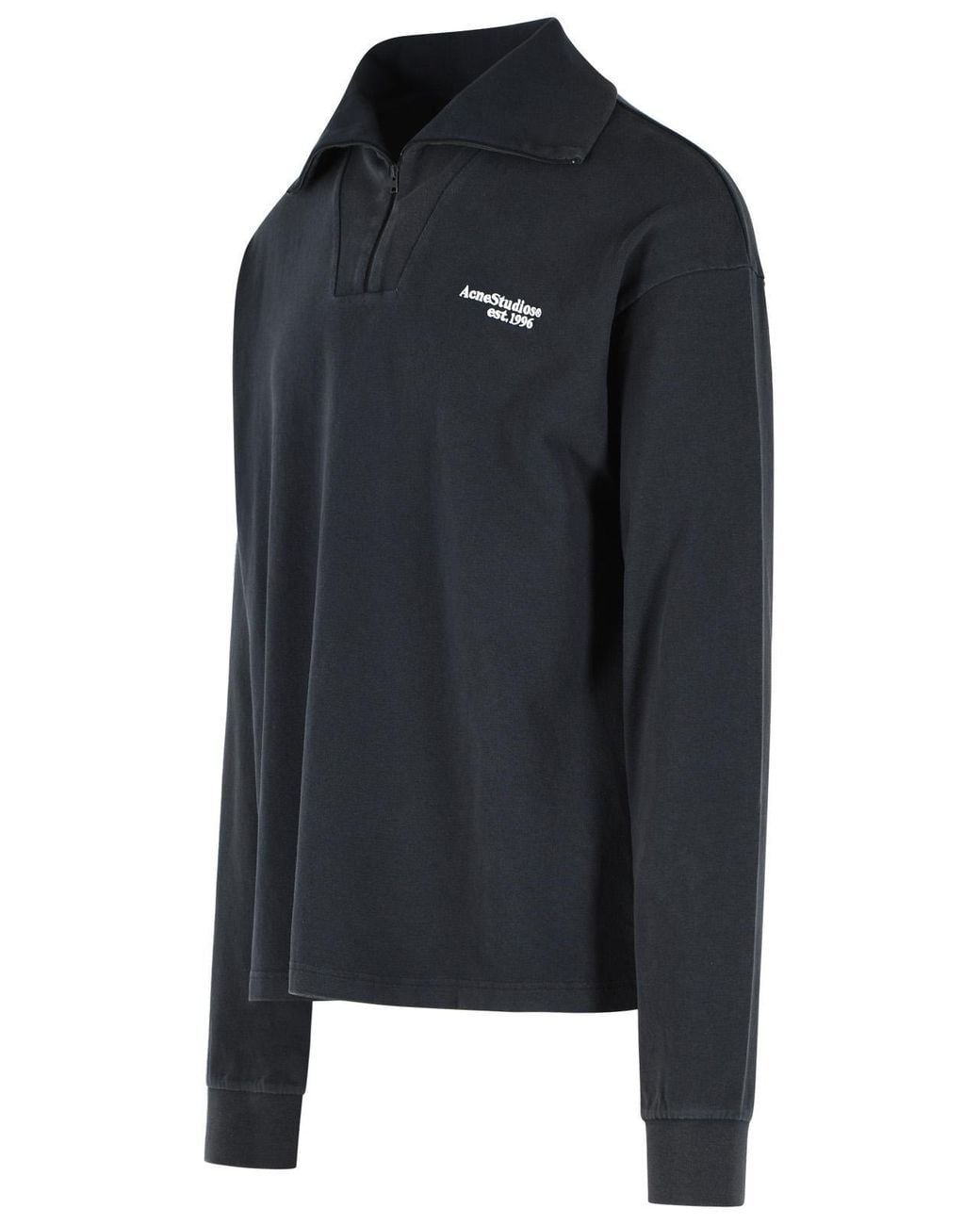Acne Black Cotton Sweatshirt for men