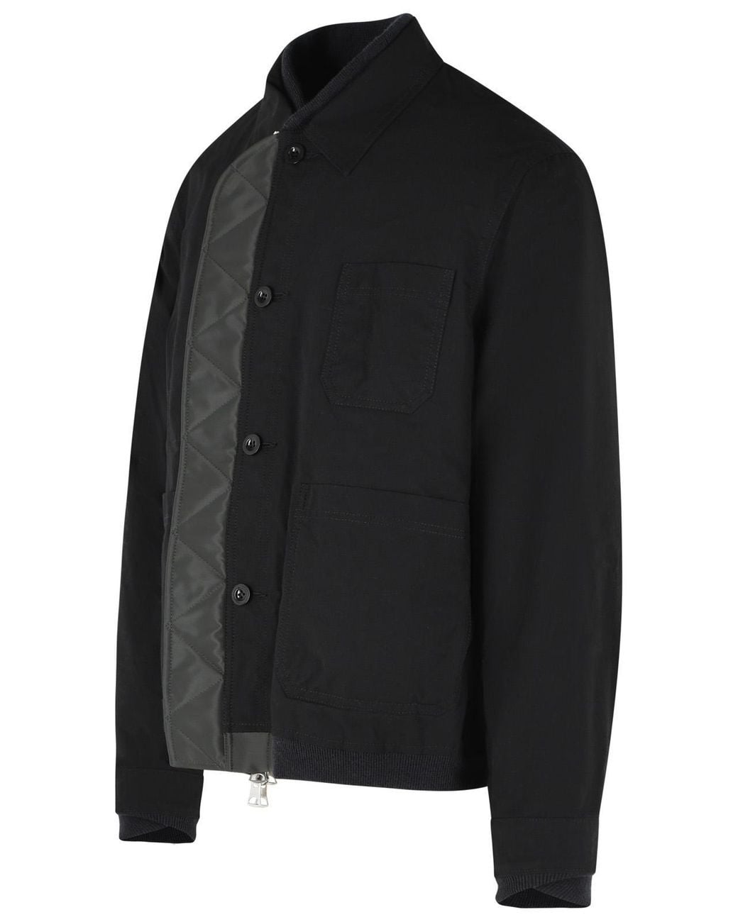 Sacai Black Reversible And Polyamide Jacket