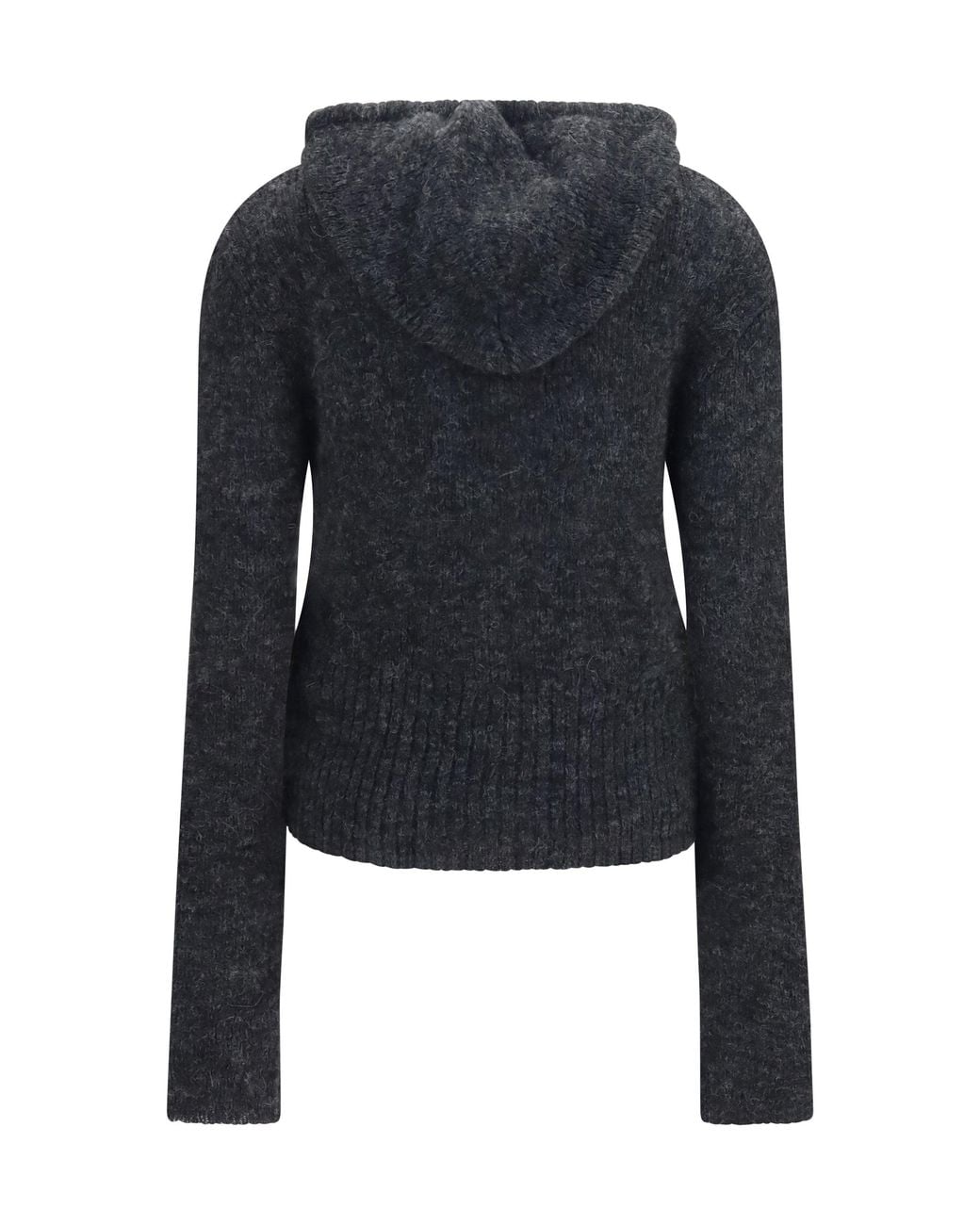 Our Legacy Black Alpaca-Blend Zip-Up Hoodie