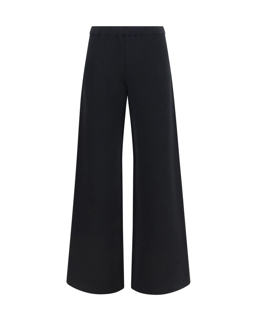 Fendi Black Ff Zucca Cashmere Pants Nero/Grigio Melange