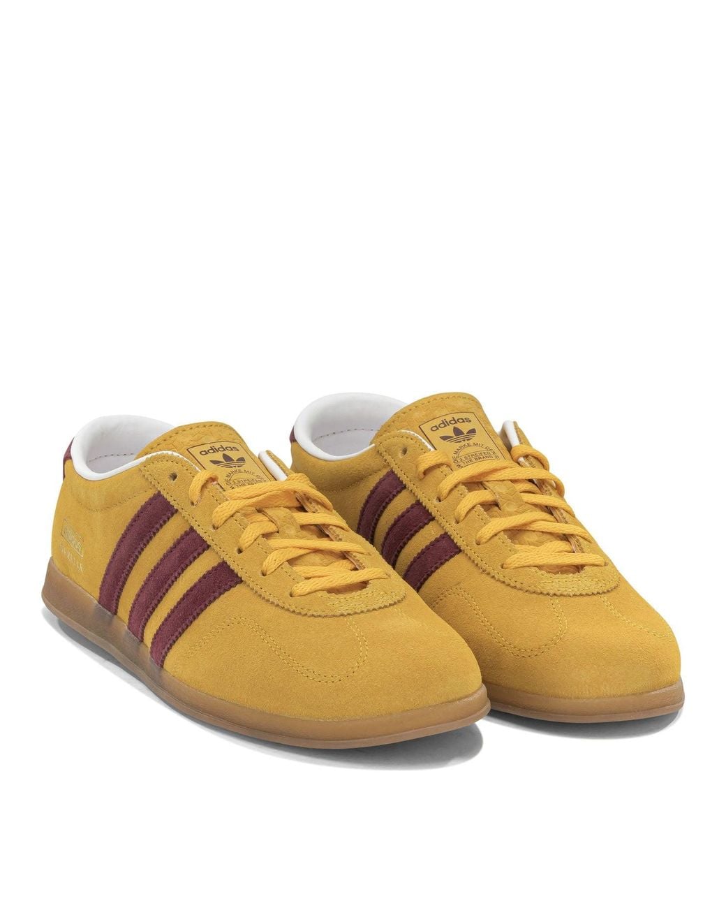 Adidas Originals Brown Gazelle Lo Pro Leather Rubber Sneakers