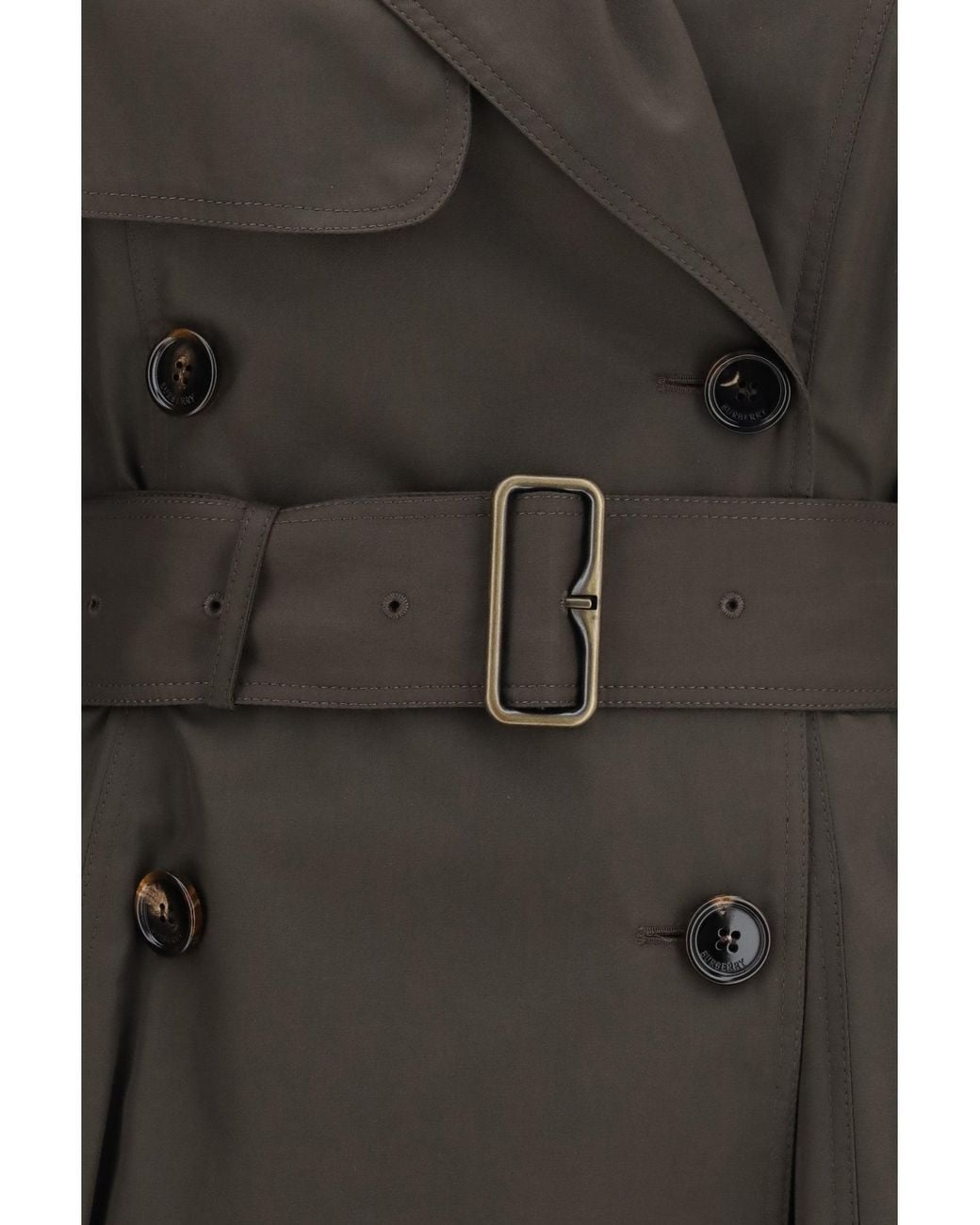 Burberry Gray Pembury Cotton Gabardine Trench Coat