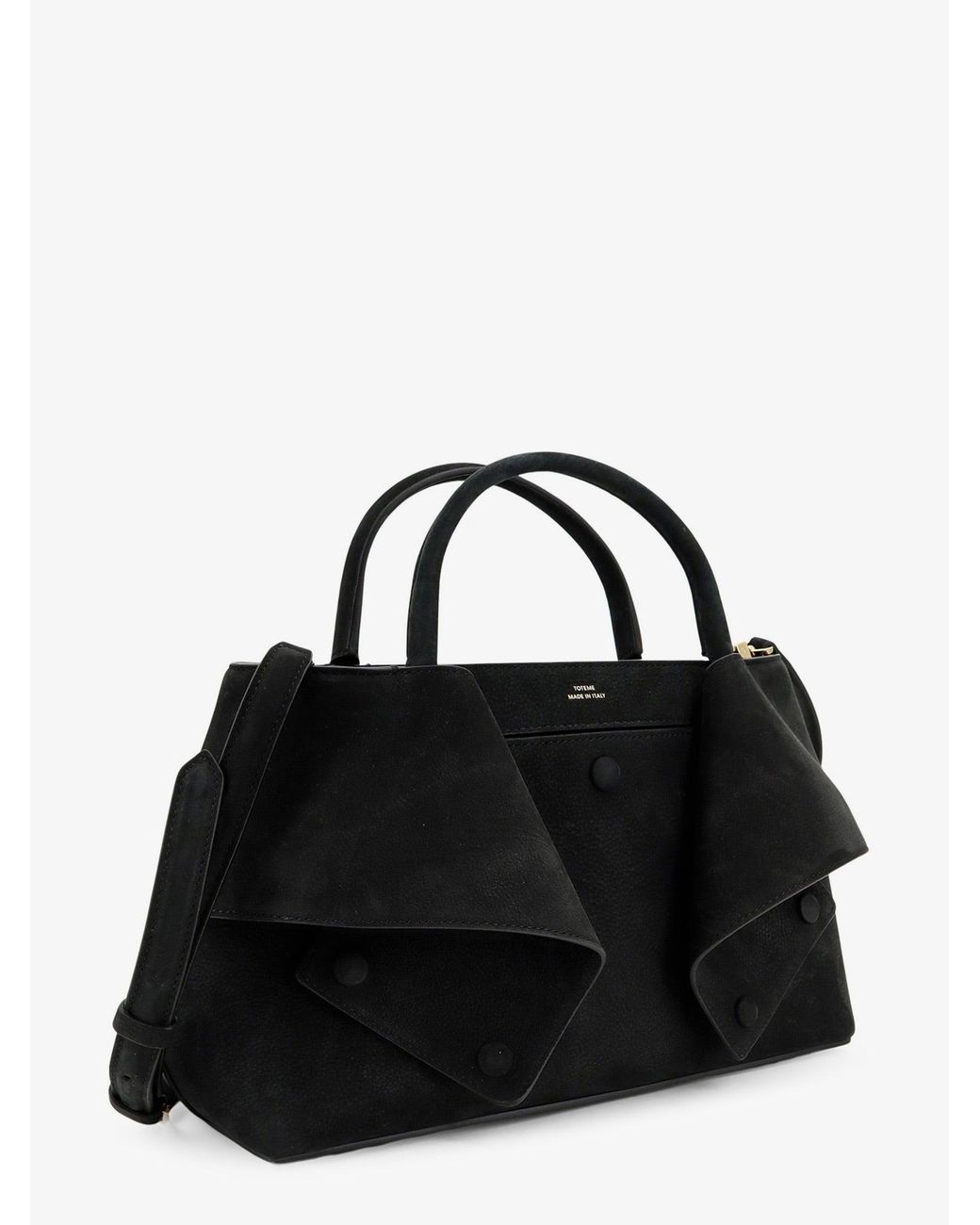Totême Black Mercer Small Leather Handbag