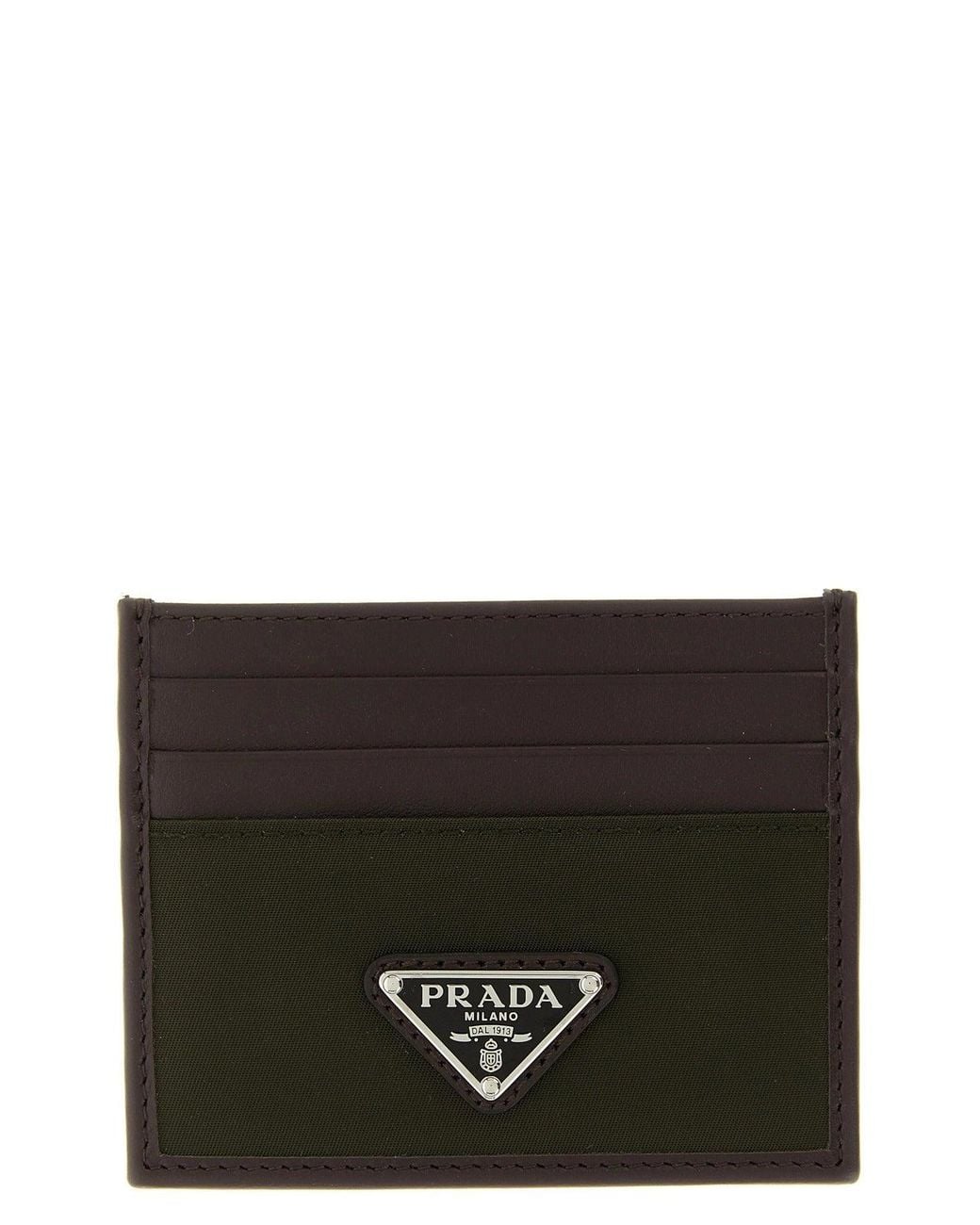 Prada Black Re-Nylon Card Holder for men