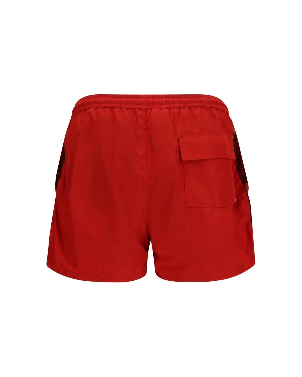 Gcds Red Logo-Detail Swim Shorts Tomato for men