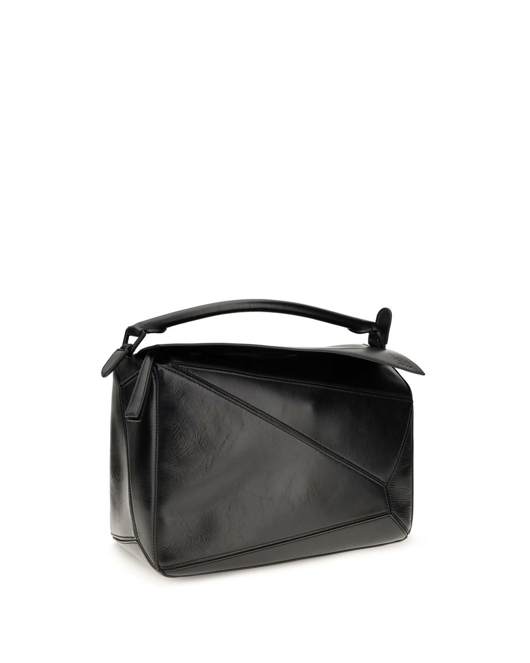 Loewe Black Handbag Puzzle Calfskin Calf Leather Shoulder Bags for men