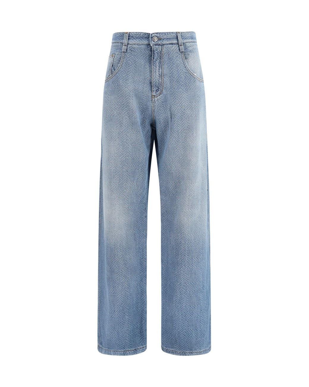 Ermanno Scervino Blue Baggy Jeans Bright Cobalt
