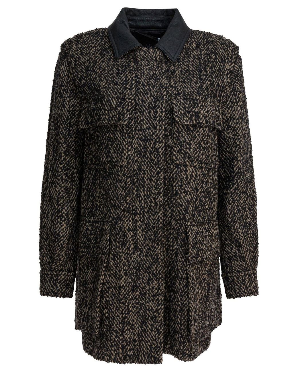 Max Mara Black Wool Blend Coat