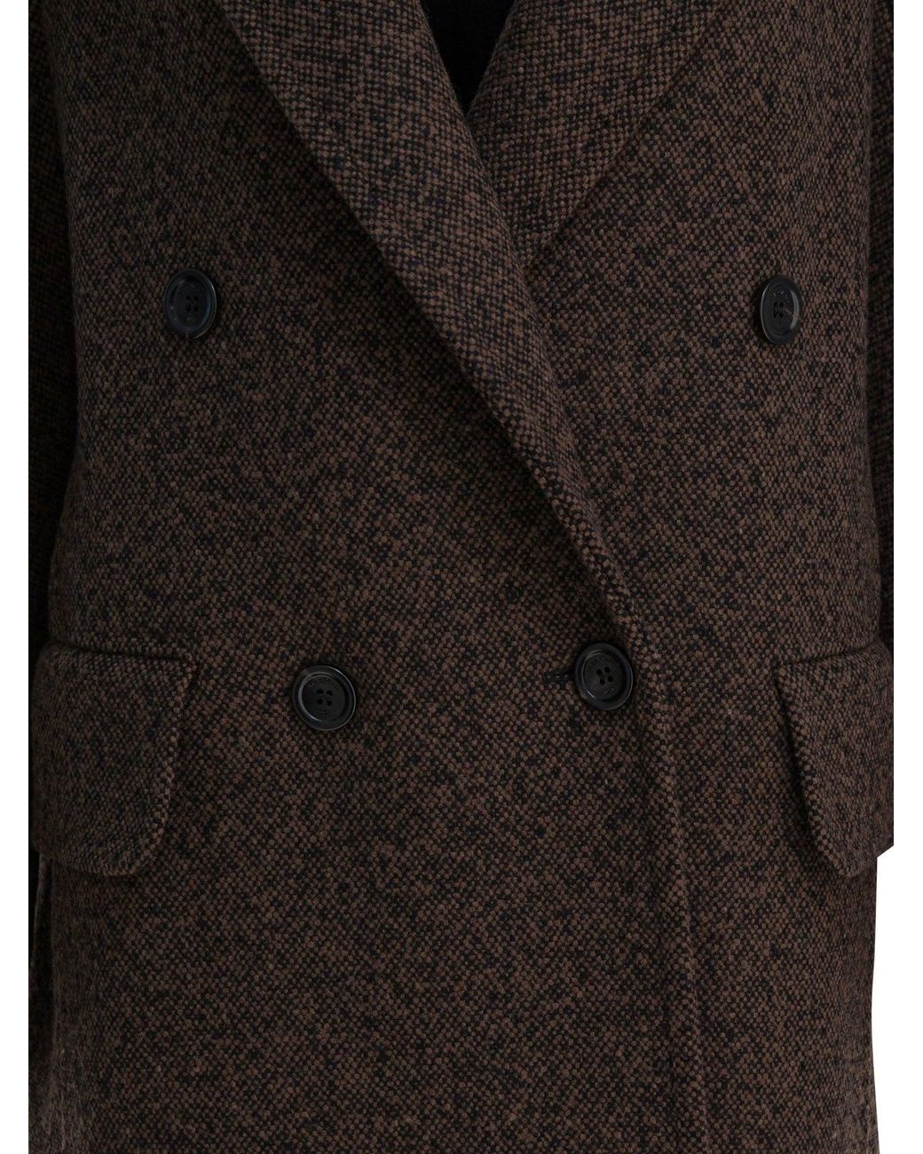 Max Mara Black Wool Cashmere Coat
