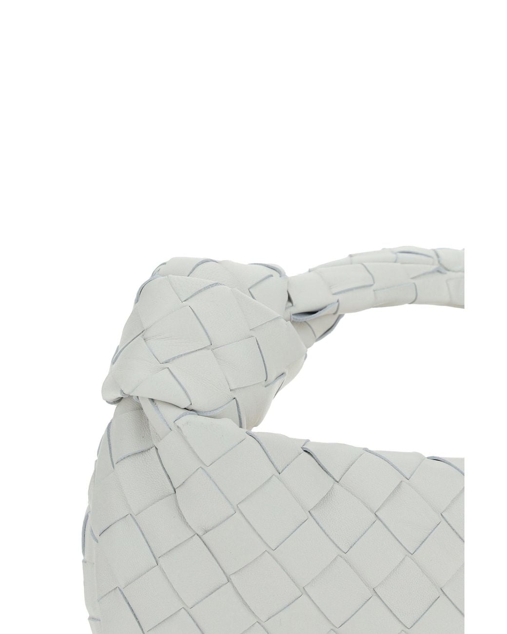 Bottega Veneta White Jodie Mini Handbag Chalk