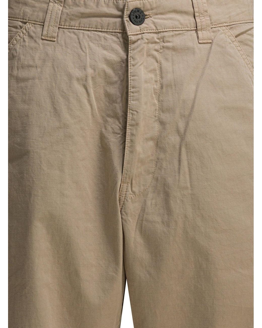 Stone Island Natural Relaxed Fit Cotton Pants for men