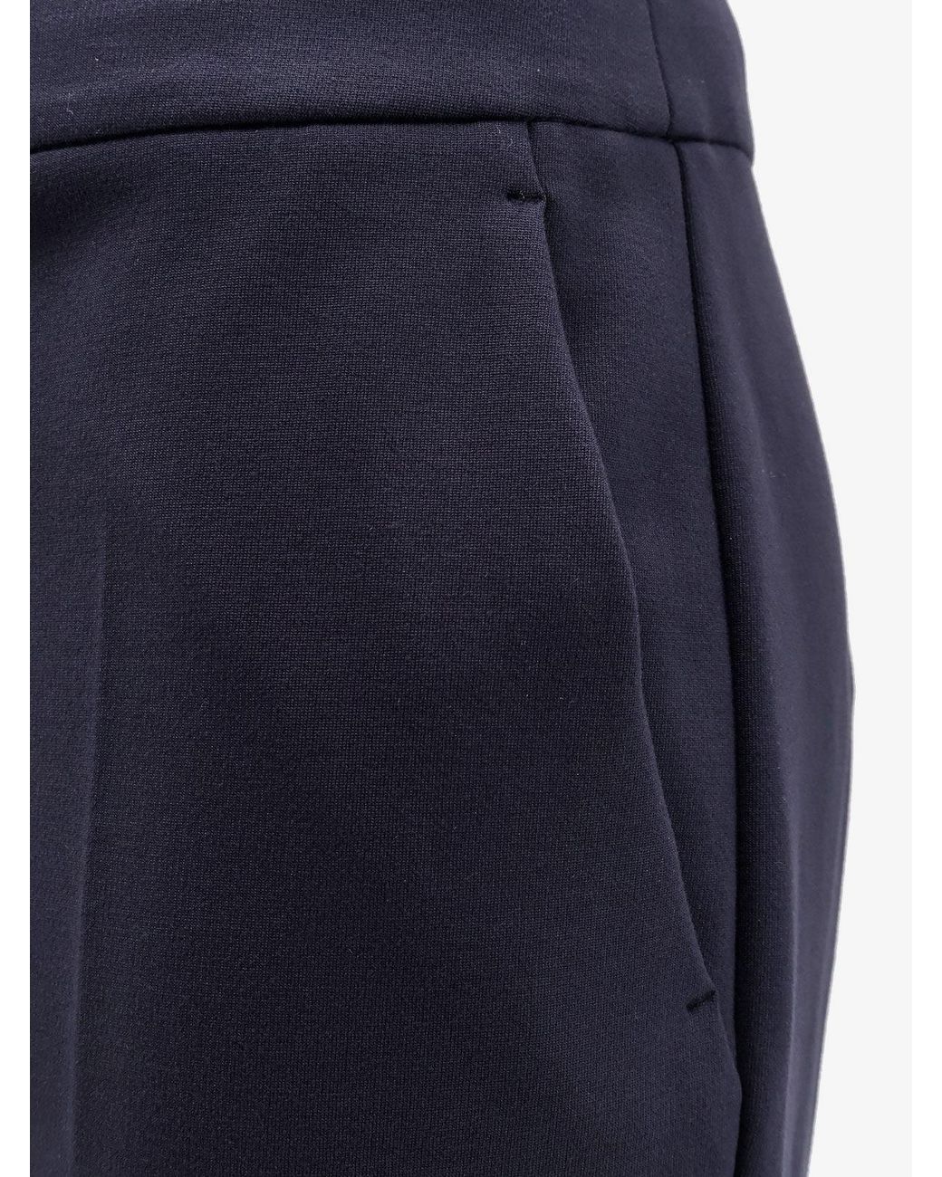 Max Mara Blue Pegno Viscose Blend Trousers