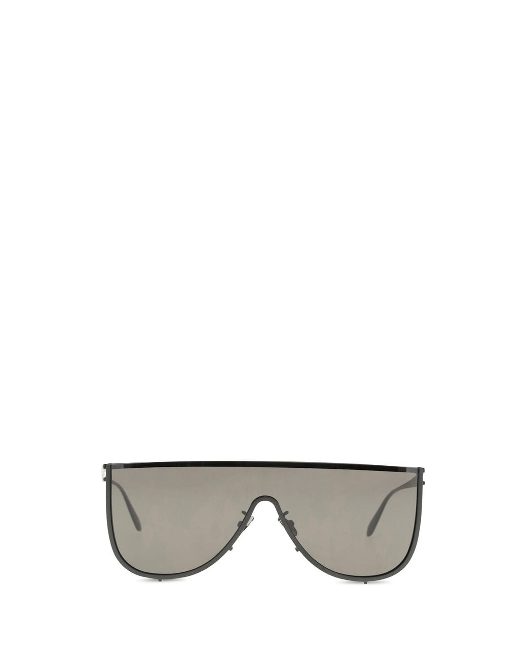Alaïa Gray Sunglasses Mask Metal