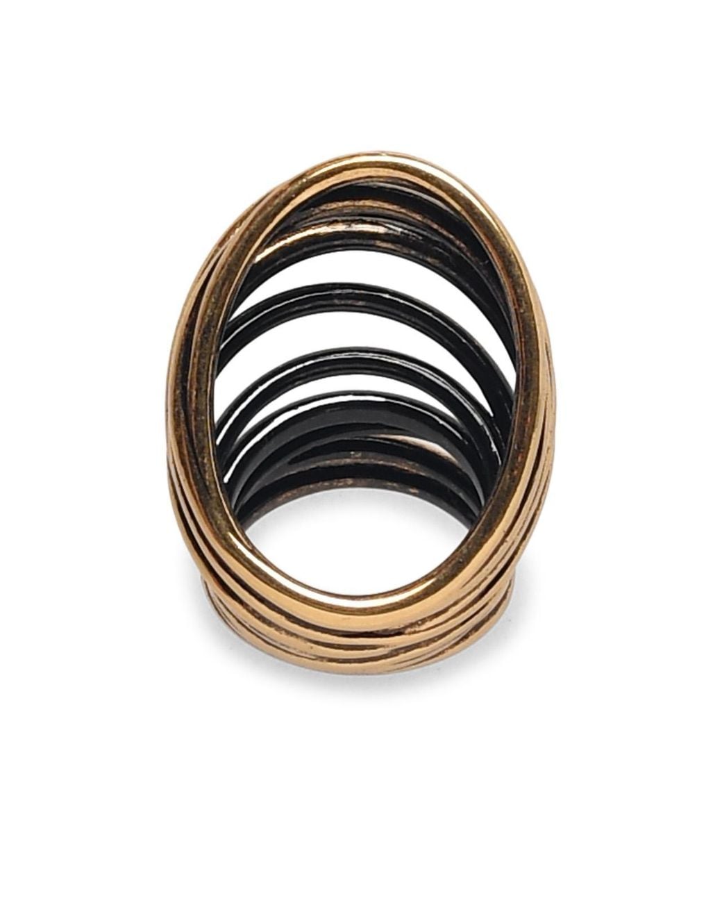 Panconesi Black 'Orbit Ring' Copper Ring