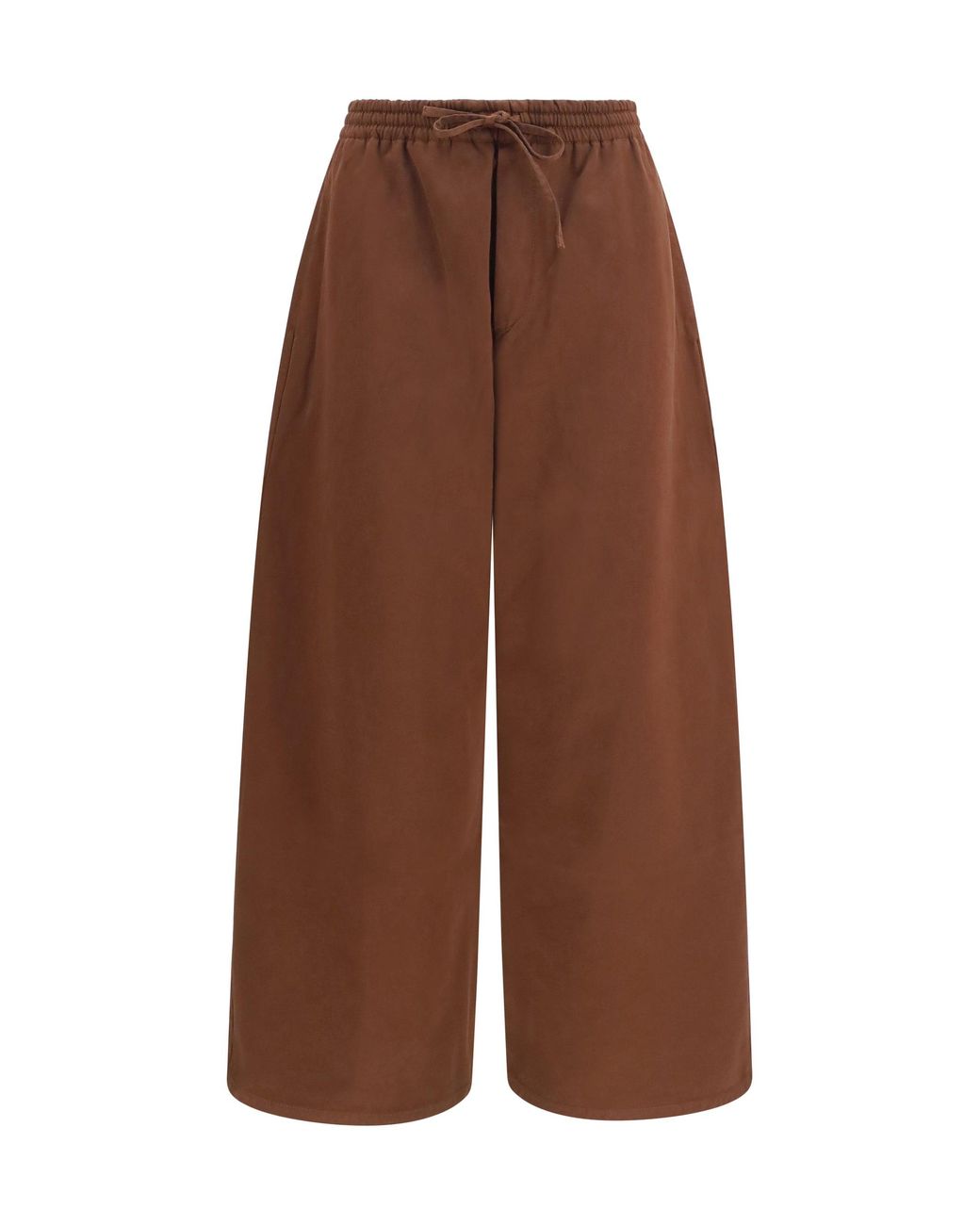 Loewe Brown Drawstring Cotton Pants for men