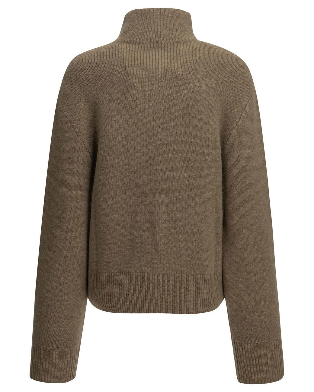Almada Label Green Dana Half-Zip Sweater