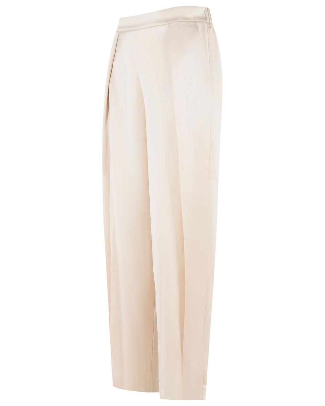Jonathan Simkhai White Acetate Blend Trousers Ivory