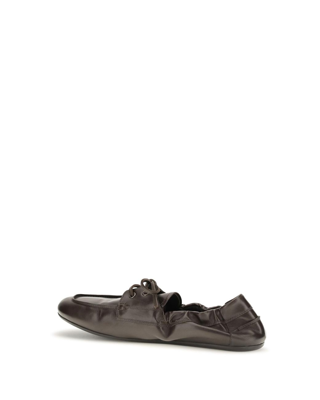 Prada White Lace-Up Sneakers Aged Leather Shoes for men