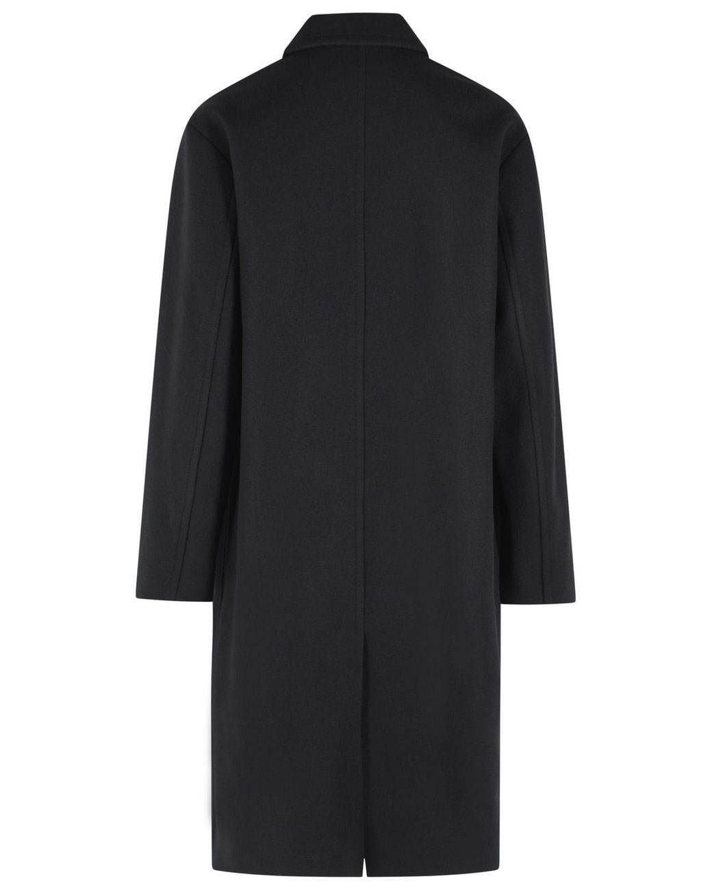 Dries Van Noten Black 'Randale' Wool Blend Coat for men