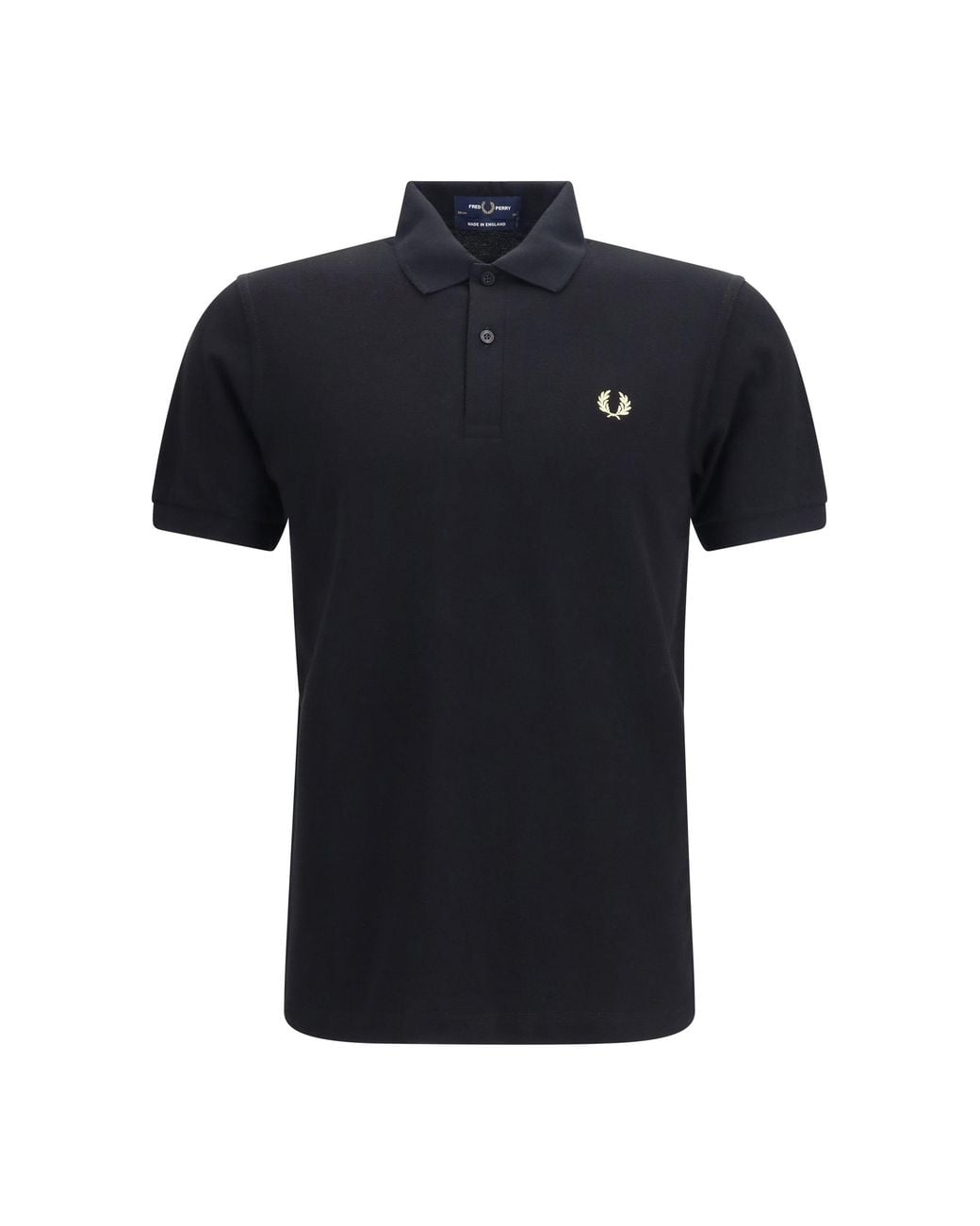 Fred Perry Black M3 Cotton Piqué Polo/Champagne for men