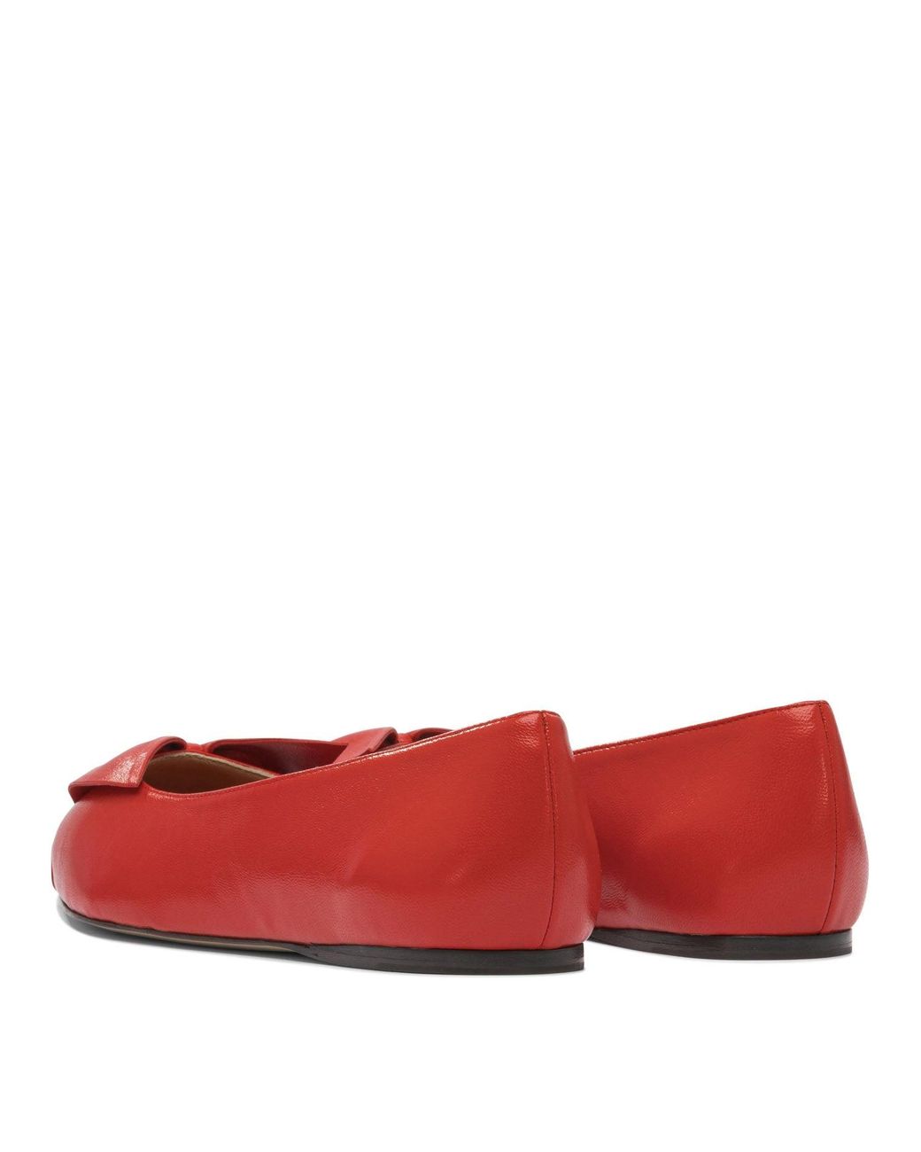 Ferragamo Red Ballerinas